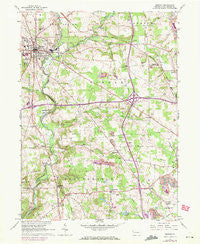 Mercer Pennsylvania Historical topographic map, 1:24000 scale, 7.5 X 7.5 Minute, Year 1961