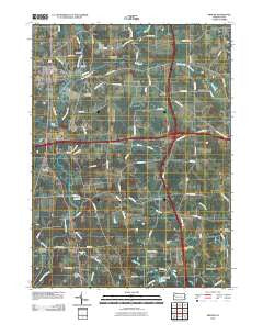 Mercer Pennsylvania Historical topographic map, 1:24000 scale, 7.5 X 7.5 Minute, Year 2010