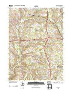 Mercer Pennsylvania Historical topographic map, 1:24000 scale, 7.5 X 7.5 Minute, Year 2013