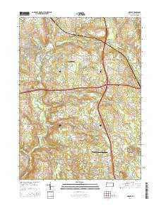 Mercer Pennsylvania Current topographic map, 1:24000 scale, 7.5 X 7.5 Minute, Year 2016