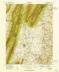 Mercersburg Pennsylvania Historical topographic map, 1:62500 scale, 15 X 15 Minute, Year 1943