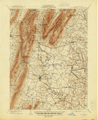 Mercersburg Pennsylvania Historical topographic map, 1:62500 scale, 15 X 15 Minute, Year 1902