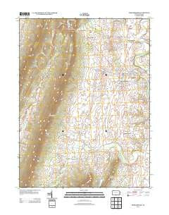 Mercersburg Pennsylvania Historical topographic map, 1:24000 scale, 7.5 X 7.5 Minute, Year 2013
