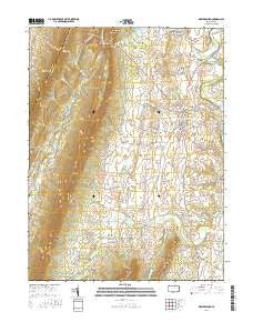 Mercersburg Pennsylvania Current topographic map, 1:24000 scale, 7.5 X 7.5 Minute, Year 2016