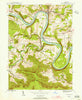 Meshoppen Pennsylvania Historical topographic map, 1:24000 scale, 7.5 X 7.5 Minute, Year 1945
