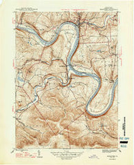 Meshoppen Pennsylvania Historical topographic map, 1:31680 scale, 7.5 X 7.5 Minute, Year 1947