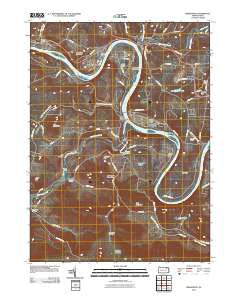 Meshoppen Pennsylvania Historical topographic map, 1:24000 scale, 7.5 X 7.5 Minute, Year 2010