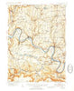 Meshoppen Pennsylvania Historical topographic map, 1:62500 scale, 15 X 15 Minute, Year 1945