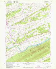Mexico Pennsylvania Historical topographic map, 1:24000 scale, 7.5 X 7.5 Minute, Year 1959
