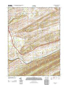 Mexico Pennsylvania Historical topographic map, 1:24000 scale, 7.5 X 7.5 Minute, Year 2013