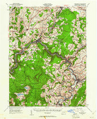 Meyersdale Pennsylvania Historical topographic map, 1:62500 scale, 15 X 15 Minute, Year 1939