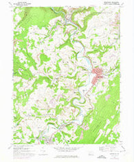 Meyersdale Pennsylvania Historical topographic map, 1:24000 scale, 7.5 X 7.5 Minute, Year 1968