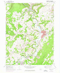 Meyersdale Pennsylvania Historical topographic map, 1:24000 scale, 7.5 X 7.5 Minute, Year 1968