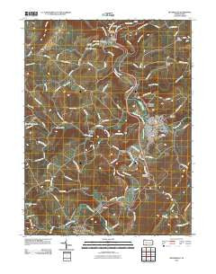 Meyersdale Pennsylvania Historical topographic map, 1:24000 scale, 7.5 X 7.5 Minute, Year 2010
