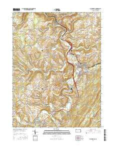 Meyersdale Pennsylvania Current topographic map, 1:24000 scale, 7.5 X 7.5 Minute, Year 2016