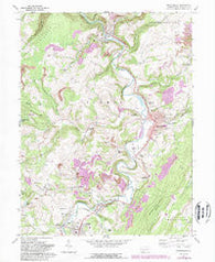 Meyersdale Pennsylvania Historical topographic map, 1:24000 scale, 7.5 X 7.5 Minute, Year 1968