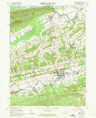 Middleburg Pennsylvania Historical topographic map, 1:24000 scale, 7.5 X 7.5 Minute, Year 1965