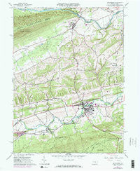 Middleburg Pennsylvania Historical topographic map, 1:24000 scale, 7.5 X 7.5 Minute, Year 1965