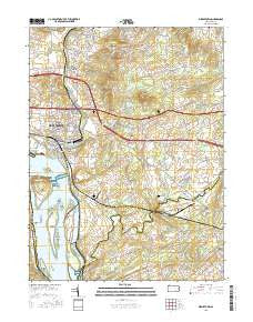 Middletown Pennsylvania Current topographic map, 1:24000 scale, 7.5 X 7.5 Minute, Year 2016