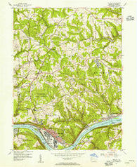 Midland Pennsylvania Historical topographic map, 1:24000 scale, 7.5 X 7.5 Minute, Year 1954