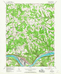 Midland Pennsylvania Historical topographic map, 1:24000 scale, 7.5 X 7.5 Minute, Year 1954