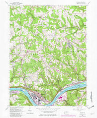 Midland Pennsylvania Historical topographic map, 1:24000 scale, 7.5 X 7.5 Minute, Year 1954