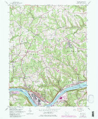 Midland Pennsylvania Historical topographic map, 1:24000 scale, 7.5 X 7.5 Minute, Year 1954
