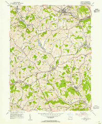 Midway Pennsylvania Historical topographic map, 1:24000 scale, 7.5 X 7.5 Minute, Year 1954