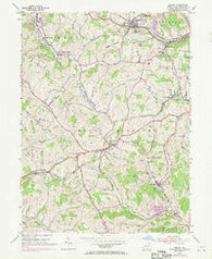 Midway Pennsylvania Historical topographic map, 1:24000 scale, 7.5 X 7.5 Minute, Year 1954