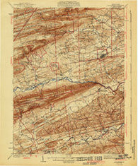 Mifflinburg Pennsylvania Historical topographic map, 1:62500 scale, 15 X 15 Minute, Year 1943