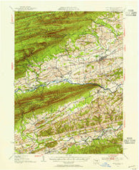 Mifflinburg Pennsylvania Historical topographic map, 1:62500 scale, 15 X 15 Minute, Year 1953