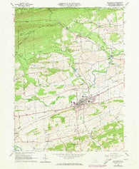 Mifflinburg Pennsylvania Historical topographic map, 1:24000 scale, 7.5 X 7.5 Minute, Year 1965