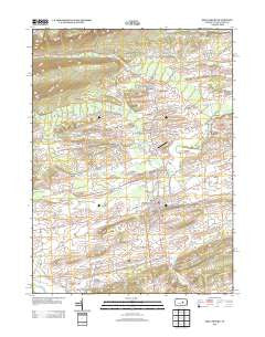 Mifflinburg Pennsylvania Historical topographic map, 1:24000 scale, 7.5 X 7.5 Minute, Year 2013