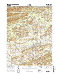Mifflinburg Pennsylvania Current topographic map, 1:24000 scale, 7.5 X 7.5 Minute, Year 2016