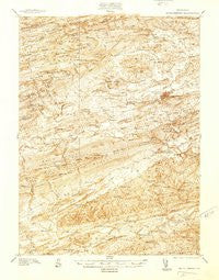 Mifflinburg Pennsylvania Historical topographic map, 1:48000 scale, 15 X 15 Minute, Year 1938