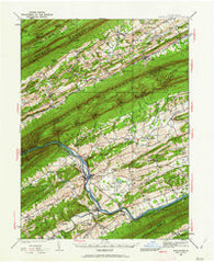 Mifflintown Pennsylvania Historical topographic map, 1:62500 scale, 15 X 15 Minute, Year 1934