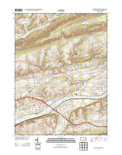 Mifflinville Pennsylvania Historical topographic map, 1:24000 scale, 7.5 X 7.5 Minute, Year 2013
