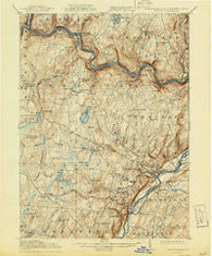 Milford Pennsylvania Historical topographic map, 1:62500 scale, 15 X 15 Minute, Year 1915