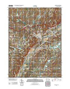 Milford Pennsylvania Historical topographic map, 1:24000 scale, 7.5 X 7.5 Minute, Year 2011