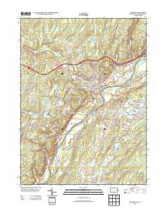Milford Pennsylvania Historical topographic map, 1:24000 scale, 7.5 X 7.5 Minute, Year 2013