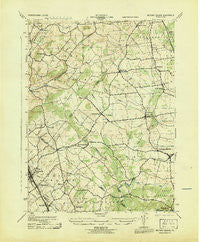 Milford Square Pennsylvania Historical topographic map, 1:31680 scale, 7.5 X 7.5 Minute, Year 1943