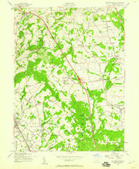 Milford Square Pennsylvania Historical topographic map, 1:24000 scale, 7.5 X 7.5 Minute, Year 1957