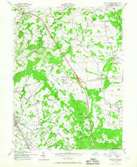 Milford Square Pennsylvania Historical topographic map, 1:24000 scale, 7.5 X 7.5 Minute, Year 1957