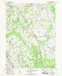 Milford Square Pennsylvania Historical topographic map, 1:24000 scale, 7.5 X 7.5 Minute, Year 1957