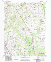 Milford Square Pennsylvania Historical topographic map, 1:24000 scale, 7.5 X 7.5 Minute, Year 1992