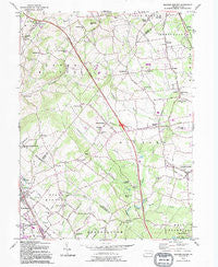 Milford Square Pennsylvania Historical topographic map, 1:24000 scale, 7.5 X 7.5 Minute, Year 1992