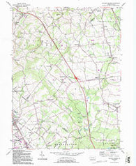 Milford Square Pennsylvania Historical topographic map, 1:24000 scale, 7.5 X 7.5 Minute, Year 1992