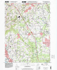 Milford Square Pennsylvania Historical topographic map, 1:24000 scale, 7.5 X 7.5 Minute, Year 1999
