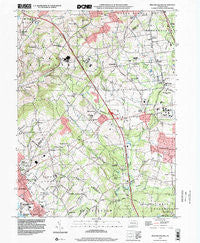 Milford Square Pennsylvania Historical topographic map, 1:24000 scale, 7.5 X 7.5 Minute, Year 1999