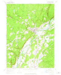 Milford Pennsylvania Historical topographic map, 1:24000 scale, 7.5 X 7.5 Minute, Year 1958